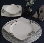 Güral Porselen Caroline 85 Parça 12 Kişilik Yemek Takımı GBSCR85KYT84056861 - 2
