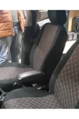 ZMR OTO AKSESUAR Mitsubishi Safir Lüks Kapitone Kumaş Oto Koltuk Kılıfı Ön ve Arka Set - Turuncu Uyumlu - 2