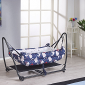 Rumiki Lüks Kolay Kurumlu Pratik Sallanır Bebek Hamak Beşik Lacivert - 1