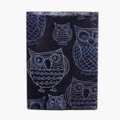 Baykuş Siyah Sayfalı Defter Baykuş Masa Saati Baykuş Notluk - 4