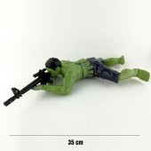 Sürünen Hulk Oyuncak Figürü - 30 Cm Işıklı Sesli - 9017 - 4