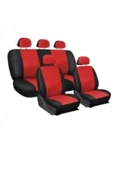 ZMR OTO AKSESUAR Jaguar X-Type Ekonomik Oto Koltuk Kılıfı Ön ve Arka Set - Kırmızı - 1