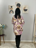 Kadın Tek Cepli Desenli Kalın Oduncu Ceket Gömlek (Pembe) thumbnail 6