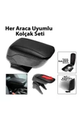 Universal Sürgülü Ara Kolçak Kol Dayama Sport Tip Lüks Siyah - 1