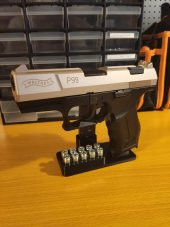 Walther P22 9mm  P.A.K. için tabanca standı 10 mermi lik - 10