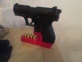 Walther P22 9mm  P.A.K. için tabanca standı 10 mermi lik - 11