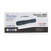 10W 2000 Lümen 4 Renk Güçlü EL Feneri Wt-605 - 4