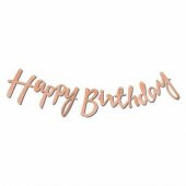 Rose Happy Birthday Kaligrafi Banner - 1