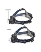 PS-XQ-19 T6 Orjinal 800 Lümen Profesyonel T6 Şarjlı Zoomlu Kafa Lambası thumbnail 4