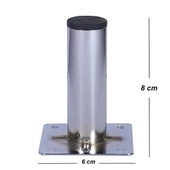 Mobilya Dolap Kanepe Koltuk Mobilya Dolap Sehpa Ayağı Metal Ayakları 8 Cm Krom (4 ADET) - 3