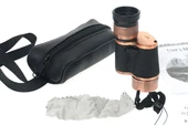 6X24 Baıgısh Askeri Tarzi Pirinç Ve Deri Kaplamalı Deri Çantalı Monocular Dürbün Princ - 1