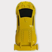 Metal Mini Arabalar  8 cm - Sarı - 1 thumbnail 4