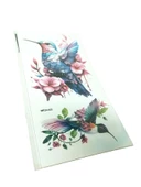 Hayal Sepeti Geçici Dövme 9,5x19cm TATTOO Minimal Tattoo Aksesuar Şık  Sinek Kuşu Modeli - 2