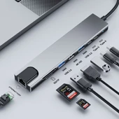 USB Hub 3.0 Usb Sürücüsü 8 in 1 - 2