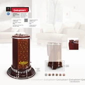 Çalışkan 103 Kahverengi Yuvarlak Üstten Çıkışlı Soba thumbnail 3