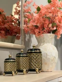 Roy King Azra Kavanoz 3'lü Set Siyah - 2