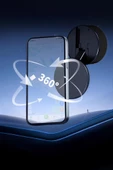 Torima X10Q Siyah Manyetik Adsorpsiyon Vakumlu Kompakt Telefonu Tutucu - 3