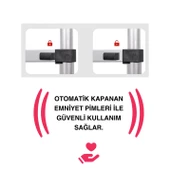 Endokon 440 cm. - 15  Basamaklı Kancalı Teleskopik Merdiven - I Tipi Uzayan Merdiven - 4