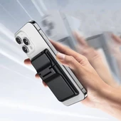 Redclick CRD-05 iphone Samsung Kılıf Hazneli PU Magesafe Magnetik Standlı Kartlık - 7