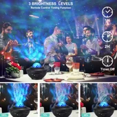 Galaxy Projektör Bluetooth Hoparlör Ios & androıd Parti Yılbaşı İçin Gece Lambası - 6