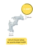 Dekoratif Boyanabilir Polimer 2,5 cm Duvar Çıtası Uyumlu Köşe Motifi thumbnail 1