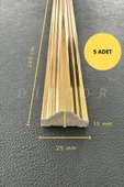 Dekoratif Polistren 5 Adet 2,5 Cm Gold Duvar Çıtası - 1