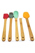 5 parça Silikon Kaşık ve Servis Takımı 20 cm - 1