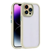 Apple iPhone 14 Pro Max Kılıf Renkli Dizayn Kamera Çerçeve Korumalı Vitamin Kapak - 1