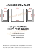 Dekoratif Boyanabilir 4 Cm Duvar Çıtası Hazır Kesimli 5 Adet Çerçeve Paketi - 3
