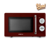 Kumtel Kırmızı Retro Mikrodalga Fırın 20L HM-08 - 1