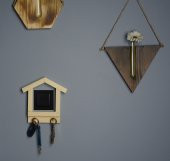 Ahşap Anahtar Askısı-Dekoratif Duvar Anahtarlığı - 1