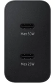 NETAVANTAJ Samsung EP-T5020X TypeC Hızlı Şarj Aleti (50W) Siyah - Samsung Türkiye Garantili - 2