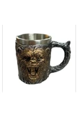 NETAVANTAJ Mitolojik Yırtıcı Ayı Figürlü Çelik Kupa thumbnail 2