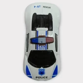 Metal Mini Polis Arabası  8 cm - Polis - 2 - 3