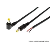 5.5mm*2.5mm Standart Notebook Adaptörü Kablo Ucu (Tamir Kablosu) 90W  1.5 METRE - 1