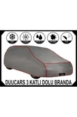 DUUCARS 3 Katlı Dolu Darbe Koruyucu FİAT DOBLO Araba Brandası oto branda araba çadırı - 4