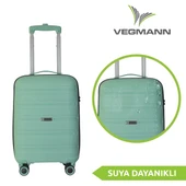 Vegmann Polipropilen (PP) Atlas Su Yeşili Büyük Boy Valiz - 2