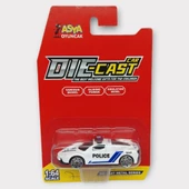 Metal Mini Polis Arabası  8 cm - Polis - 7 thumbnail 5