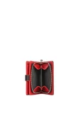 CENGİZ PAKEL Cengiz Pakel Kadın Mini Boy Çıt Çıt Detaylı Cüzdan – 65315 - Siyah/Kırmızı - 2