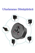 S-link SL-WL07 İngiliz Erkek Unııversal Dişi Siyah Priz Dönüştürücü Adaptör - 4