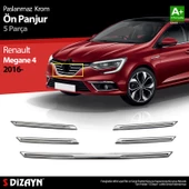 Renault Megane 4 Krom Ön Panjur 5 Prç. 2016 2017 2018 2019 2020 thumbnail 1