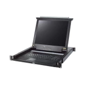 ATEN-CL1000MT Sürgülü Kasaya Sahip, KVM Switch'i Olmayan, Türkçe Klavye, Touchpad ve 17" LCD Ekranı Bulunan Konsol, Konsol Sayısı 1 - 1