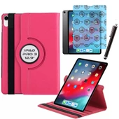Apple iPad Pro 3 12.9 inç 3 Nesil Uyumlu Kılıf Ekran Koruyucu Ve Kalem Set Pembe thumbnail 1