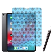 Apple iPad Pro 3 12.9 inç 3 Nesil Uyumlu Kılıf Ekran Koruyucu Ve Kalem Set Kırmızı thumbnail 3