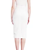 SATEEN ZİNCİRLİ ETEK BEYAZ - 2