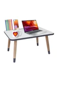 LİVA AHŞAP Laptop Tablet Bilgisyar Ve Kahvaltı Sehpası Çalışma Masası - 2