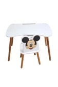 Çocuk Aktivite Masa Ve Sandalye Takımı 4-12 Yaş mickey mouse ( LİVA AHŞAP ) - 4