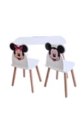 Çocuk Aktivite 1 Masa 2 Sandalye Takımı 4-12 Yaş Mickey Mouse Ve Minnie Mouse - 4