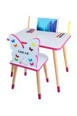 Çocuk Ders Çalışma Masa Sandalye Takımı 2-6 Yaş ( LİVA AHŞAP ) - 2