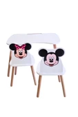 Çocuk Aktivite 1 Masa 2 Sandalye Takımı 4-12 Yaş Mickey Mouse Ve Minnie Mouse - 2